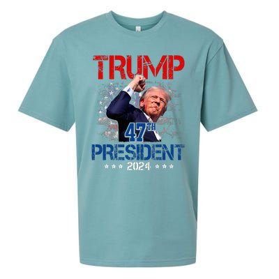 Donald Trump 47th President 2024 Trump Inauguration Day Sueded Cloud Jersey T-Shirt