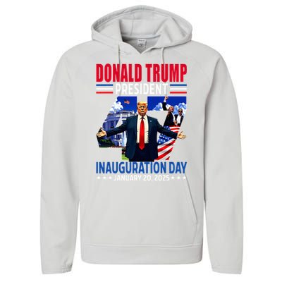 Donald Trump 47th President Inauguration Day Performance Fleece Hoodie