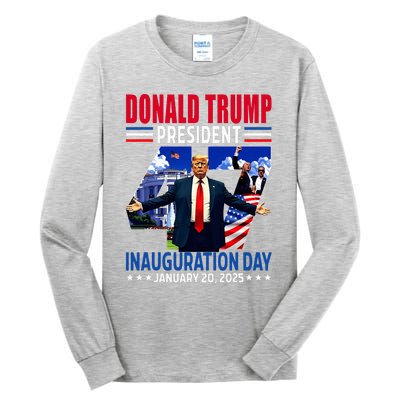 Donald Trump 47th President Inauguration Day Tall Long Sleeve T-Shirt