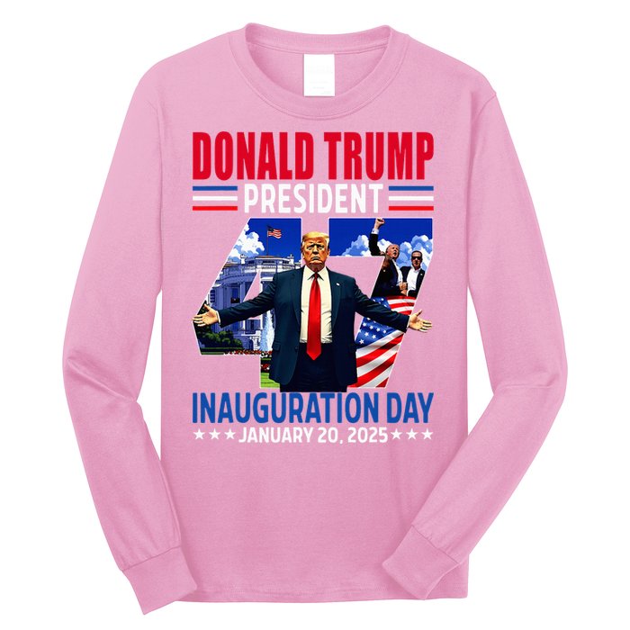 Donald Trump 47th President Inauguration Day Long Sleeve Shirt