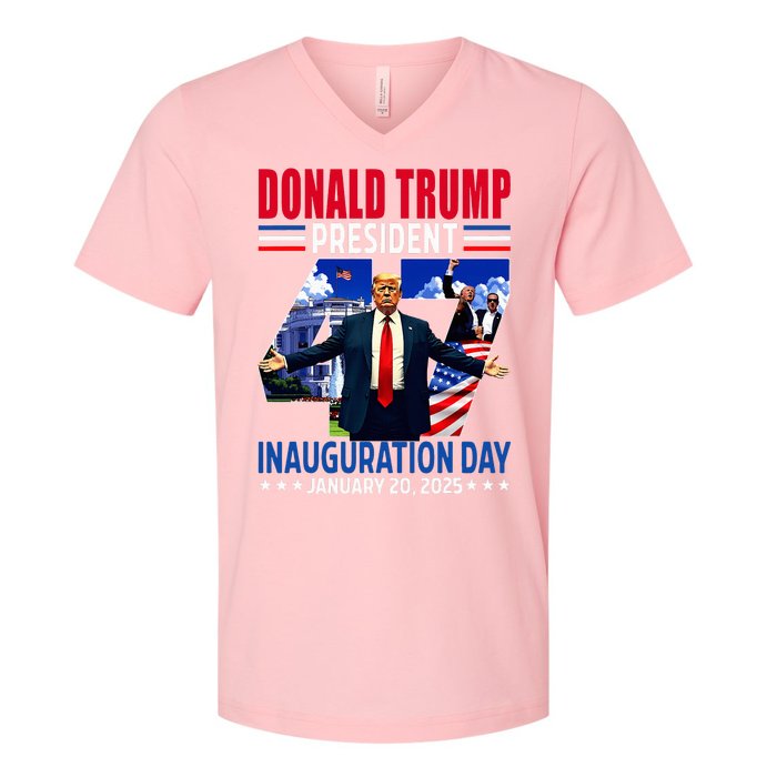 Donald Trump 47th President Inauguration Day V-Neck T-Shirt