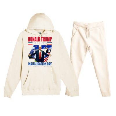 Donald Trump 47th President Inauguration Day Premium Hooded Sweatsuit Set