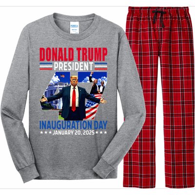 Donald Trump 47th President Inauguration Day Long Sleeve Pajama Set