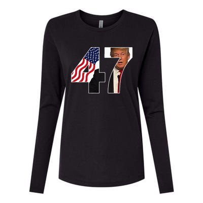 Donald Trump 47th Us President 2024 Womens Cotton Relaxed Long Sleeve T-Shirt