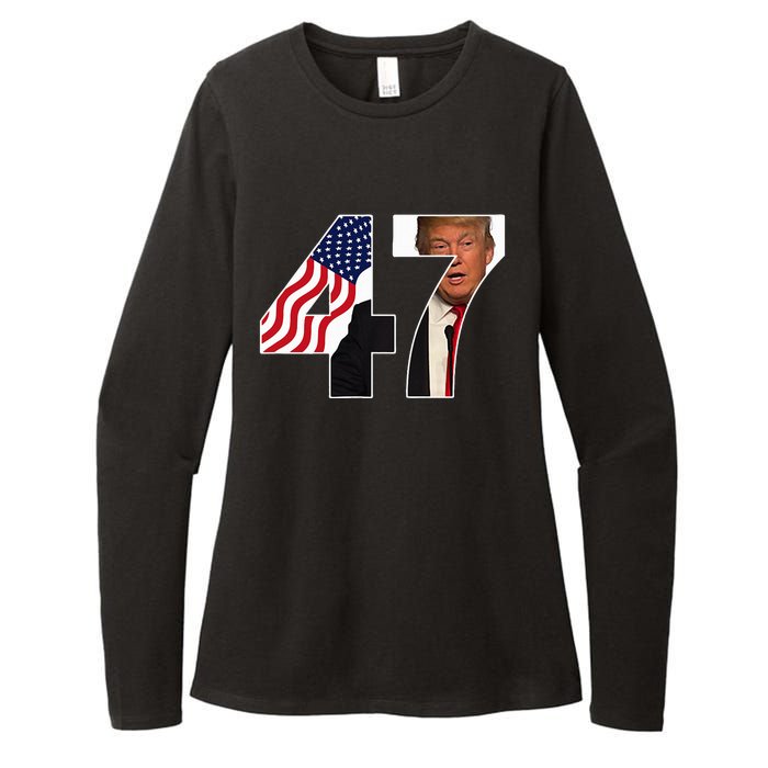 Donald Trump 47th Us President 2024 Womens CVC Long Sleeve Shirt