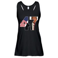 Donald Trump 47th Us President 2024 Ladies Essential Flowy Tank