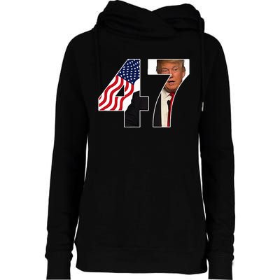 Donald Trump 47th Us President 2024 Womens Funnel Neck Pullover Hood