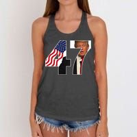 Donald Trump 47th Us President 2024 Women's Knotted Racerback Tank