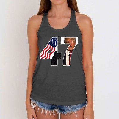 Donald Trump 47th Us President 2024 Women's Knotted Racerback Tank