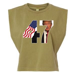 Donald Trump 47th Us President 2024 Garment-Dyed Women's Muscle Tee