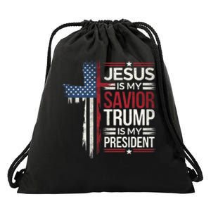 Donald Trump 47th President Inauguration Day 2025 Fans Drawstring Bag