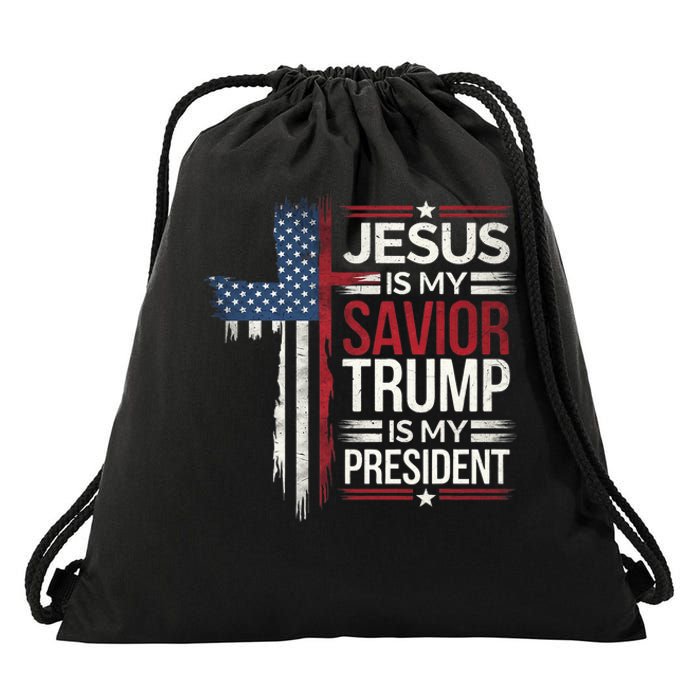 Donald Trump 47th President Inauguration Day 2025 Fans Drawstring Bag