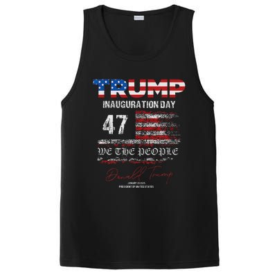 Donald Trump 47th President 2025 Inauguration Usa Patriotic PosiCharge Competitor Tank