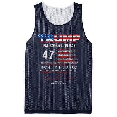 Donald Trump 47th President 2025 Inauguration Usa Patriotic Mesh Reversible Basketball Jersey Tank