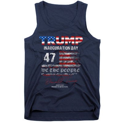 Donald Trump 47th President 2025 Inauguration Usa Patriotic Tank Top