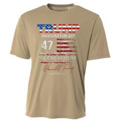 Donald Trump 47th President 2025 Inauguration Usa Patriotic Cooling Performance Crew T-Shirt