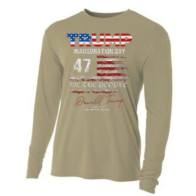 Donald Trump 47th President 2025 Inauguration Usa Patriotic Cooling Performance Long Sleeve Crew