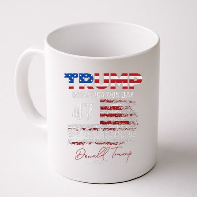 Donald Trump 47th President 2025 Inauguration Usa Patriotic Coffee Mug