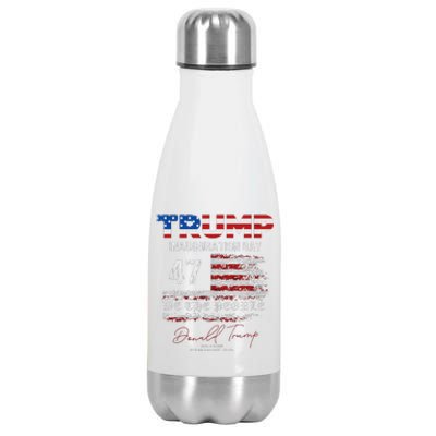 Donald Trump 47th President 2025 Inauguration Usa Patriotic Stainless Steel Insulated Water Bottle