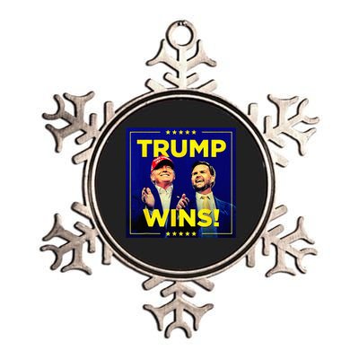 Donald Trump 47th Us President Trump Wins Election 2024 Metallic Star Ornament