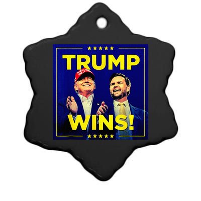 Donald Trump 47th Us President Trump Wins Election 2024 Ceramic Star Ornament