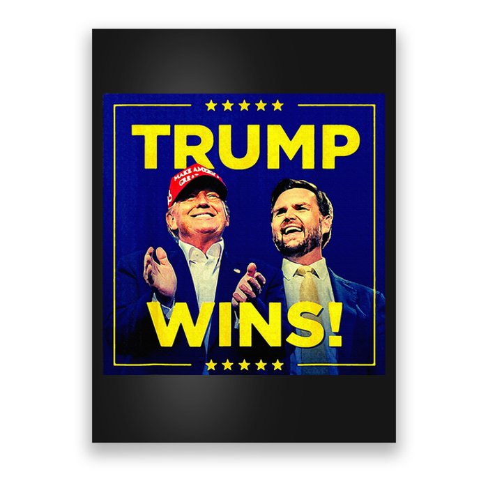 Donald Trump 47th Us President Trump Wins Election 2024 Poster