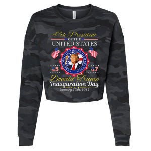 Donald Trump 47th President Inauguration 2025 Cropped Pullover Crew