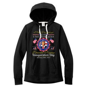 Donald Trump 47th President Inauguration 2025 Women's Fleece Hoodie