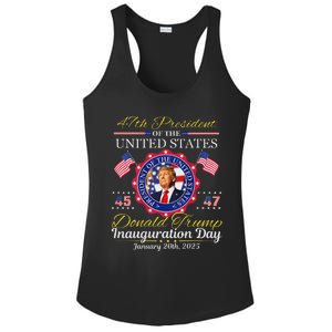 Donald Trump 47th President Inauguration 2025 Ladies PosiCharge Competitor Racerback Tank