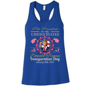 Donald Trump 47th President Inauguration 2025 Women's Racerback Tank