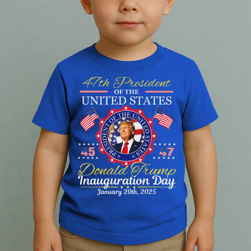Donald Trump 47th President Inauguration 2025 Toddler T-Shirt