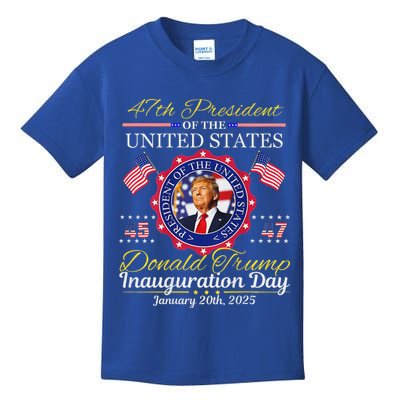 Donald Trump 47th President Inauguration 2025 Kids T-Shirt