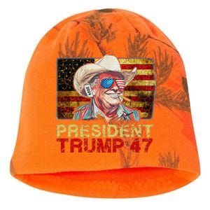 Donald Trump 47 Usa President 2024 Trump 47 President Kati - Camo Knit Beanie