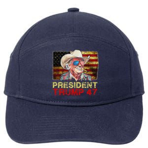 Donald Trump 47 Usa President 2024 Trump 47 President 7-Panel Snapback Hat