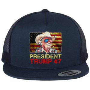 Donald Trump 47 Usa President 2024 Trump 47 President Flat Bill Trucker Hat