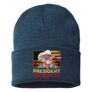 Donald Trump 47 Usa President 2024 Trump 47 President Sustainable Knit Beanie