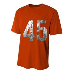 Donald Trump 45 Football Jersey Pro Trump Gift Performance Sprint T-Shirt