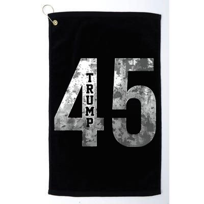 Donald Trump 45 Football Jersey Pro Trump Gift Platinum Collection Golf Towel