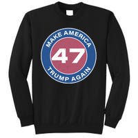 Distressed Trump 47 Republican Proud Conservative Sweatshirt