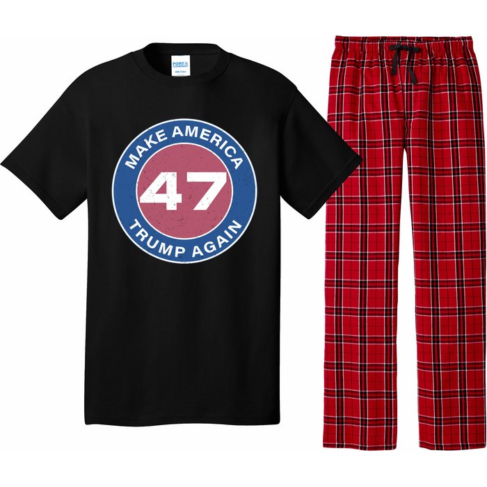 Distressed Trump 47 Republican Proud Conservative Pajama Set