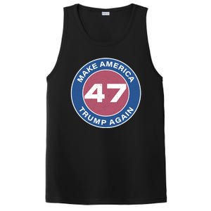 Distressed Trump 47 Republican Proud Conservative PosiCharge Competitor Tank