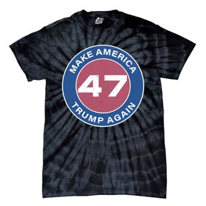 Distressed Trump 47 Republican Proud Conservative Tie-Dye T-Shirt