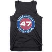 Distressed Trump 47 Republican Proud Conservative Tank Top