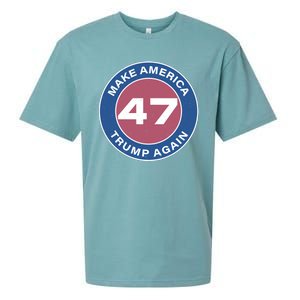 Distressed Trump 47 Republican Proud Conservative Sueded Cloud Jersey T-Shirt