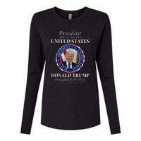 Donald Trump 47 President Inauguration Day 2025 Memorabilia Womens Cotton Relaxed Long Sleeve T-Shirt