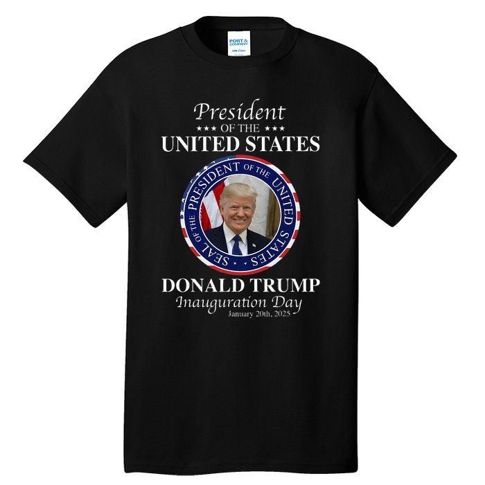 Donald Trump 47 President Inauguration Day 2025 Memorabilia Tall T-Shirt