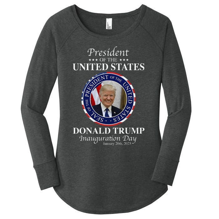 Donald Trump 47 President Inauguration Day 2025 Memorabilia Women's Perfect Tri Tunic Long Sleeve Shirt