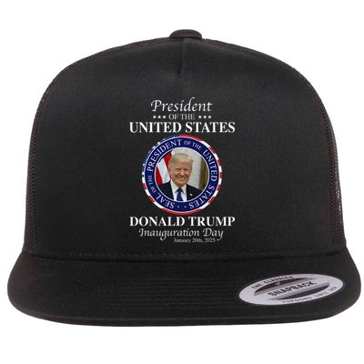 Donald Trump 47 President Inauguration Day 2025 Memorabilia Flat Bill Trucker Hat