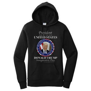 Donald Trump 47 President Inauguration Day 2025 Memorabilia Women's Pullover Hoodie