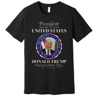 Donald Trump 47 President Inauguration Day 2025 Memorabilia Premium T-Shirt